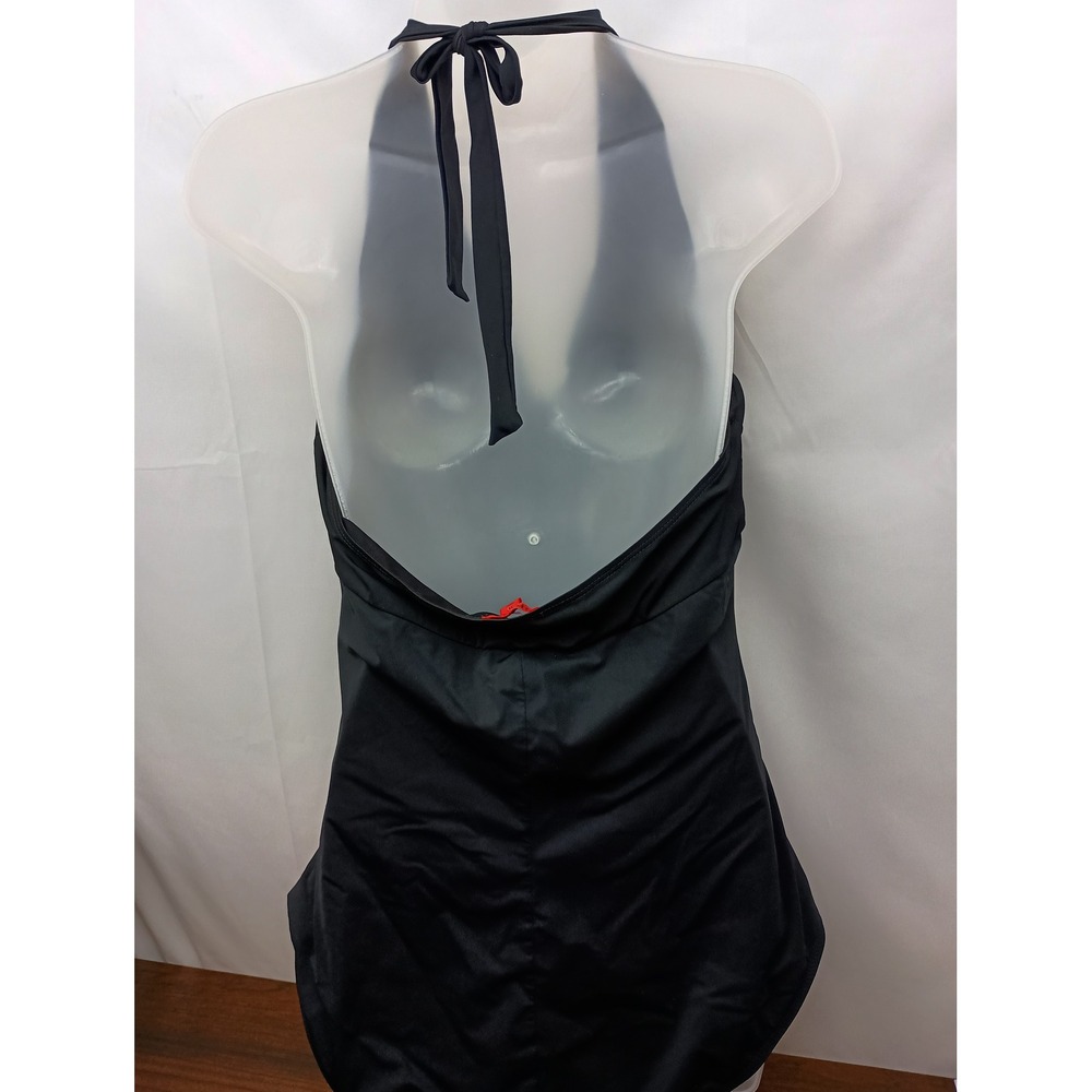 Spanx 18 black ruched one piece swimsuit beach resort wear travel vacation - Picture 9 of 9